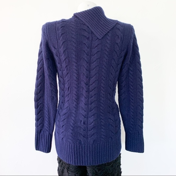 𝅺NWOT Navy Books Brother Cable Knit Sweater. - Picture 5 of 5